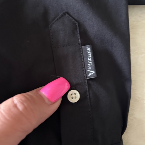 Women's Antigua Black Jimmie Johnson Dynasty Button-Down Woven Long Sleeve - Picture 11 of 12